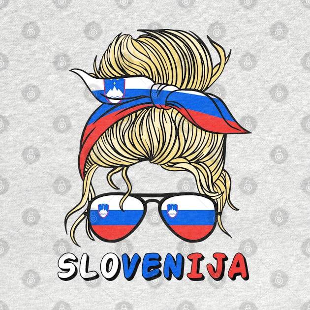 Slovenia Slovenka Flag Girls Slovenian Girl Kids by qwertydesigns